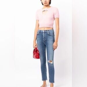 AGOLDE Nico high rise Stretch Trendy Day 2 Nite skinny 5 pockets cropped jean 26
